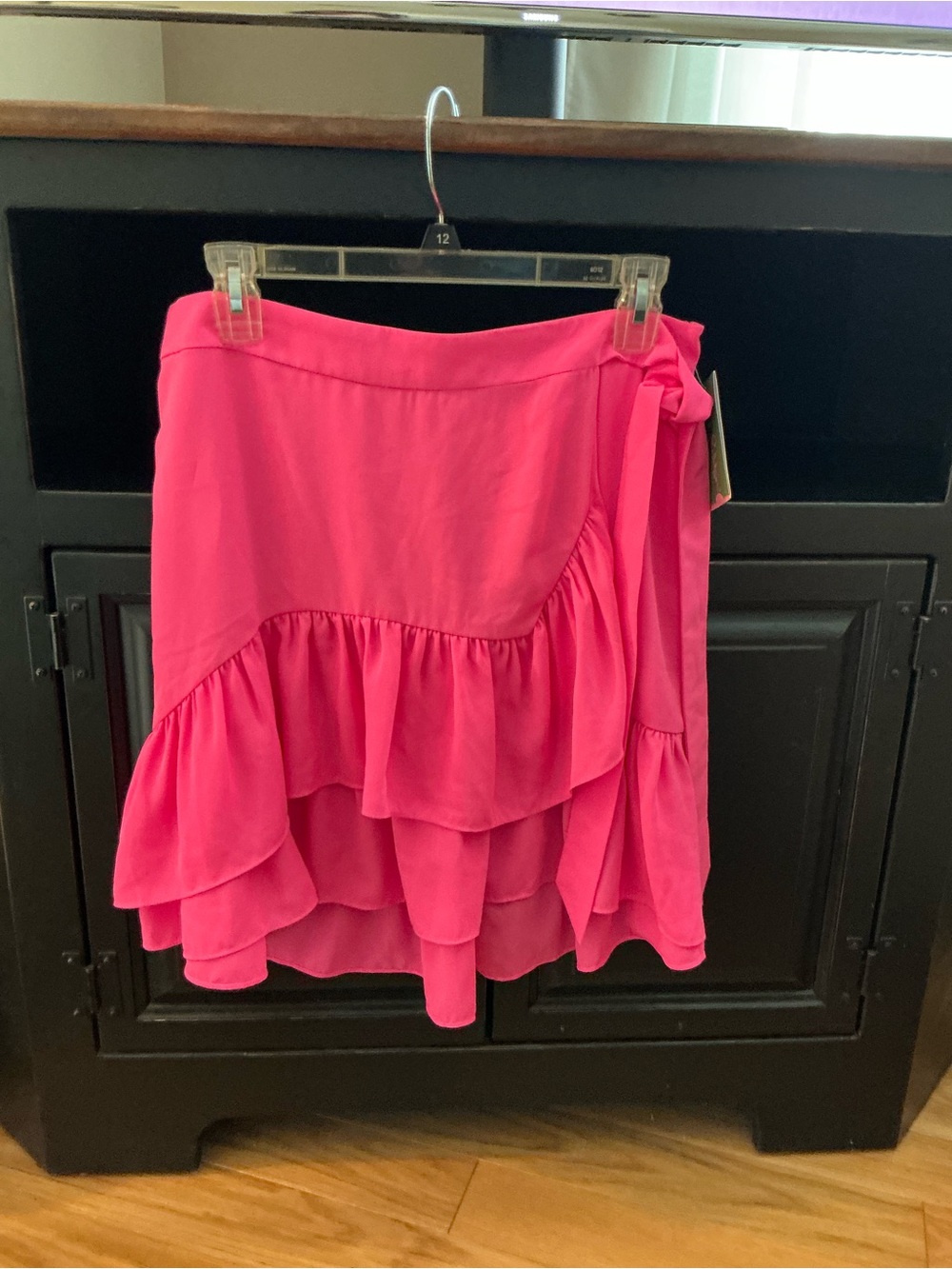 Lilly Pulitzer Hot Pink Ruffle Wrap Skirt
